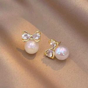 Pearl Bow Earrings