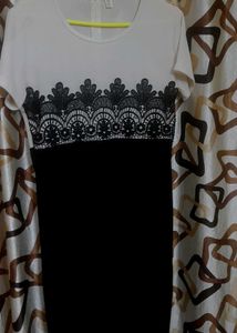 Black & White Lace Dress