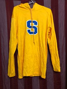 Badger Yellow Long Sleeve Hoodie