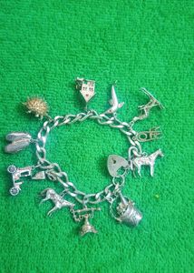 Silver Hallmarked Charm Bracelet