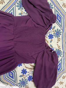 Purple Midi Dress For Women