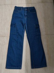 dark blue Cargo Jeans