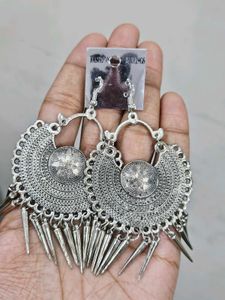 Silver Bohemian Dangle Earrings