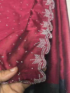 Elegant Maroon Saree