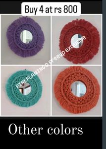 8.5 Inches Macrame Mirror