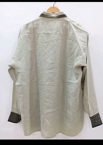 Vintage Linen Blend Button Down