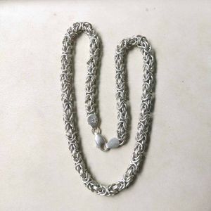 Slightly Used Pure Silver Byzantine Chain 106.390