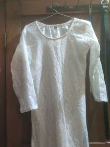 Elegant White Lace Dress