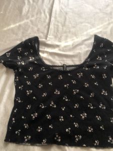 Floral Ruffle Top