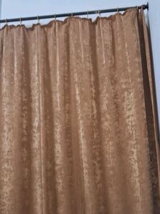 Brown Velvet Curtain Door Parda