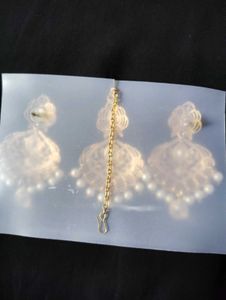 Gold Maang Tikka Jewelry Set