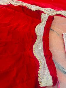 Velvet Lehenga Set