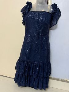 Pintrest Sparkling Blue Sequin Party Dress