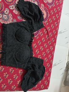 Black Lace Corset Top