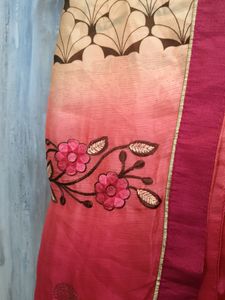 Double Colour Silk Saree