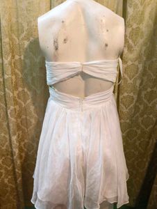 White Strapless Party Dress