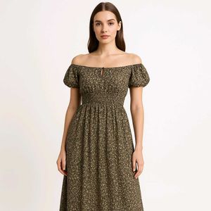 Floral Off-Shoulder Dress