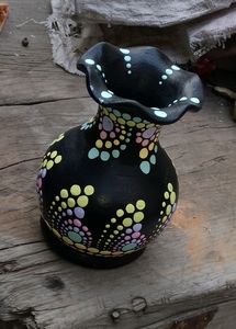 Handmade Mandala Dot Art Flower Pot