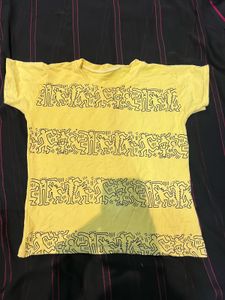Funky Yellow Graphic Tee