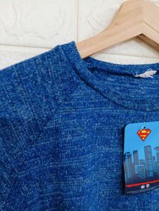 Blue Superman Long Sleeve Top