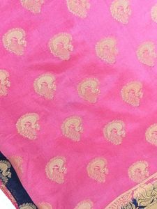 Pink Banarasi Silk Saree