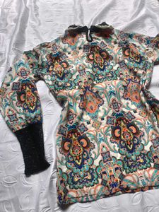 Y2K Paisley Print Top 🖤