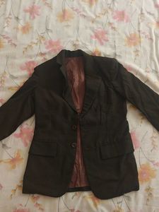Women Brown Blazer Jacket