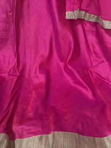 Pink &amp; Gold Embellished Anarkali Suit