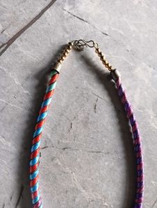 Rainbow Fringe Statement Necklace