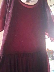 Burgundy Sparkle Dress
