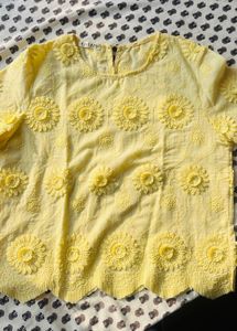 Yellow Floral Top
