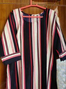 Striped A-Line Kurta - XL
