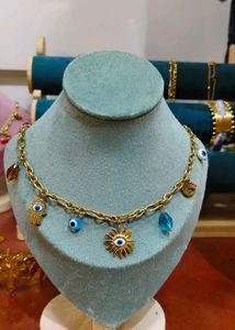 Evil Eye Protective Charm Necklace