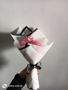 Satin Pink Flower Bouquet