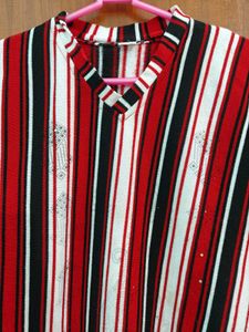 Woollen Red Kurta Set