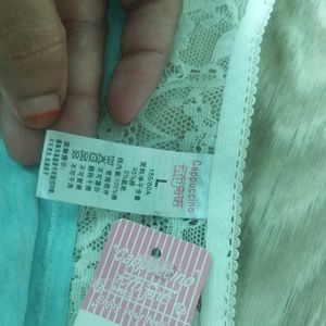 Cute Blue Lace Trim Panties