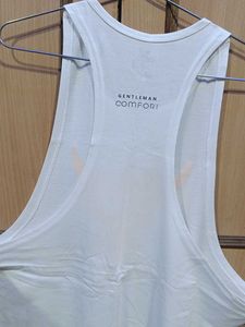 White Graphic Tank Top/ Gym Wear