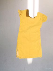 Beautiful Women Yellow Kurta