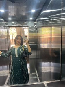 Green Printed Kurta Set