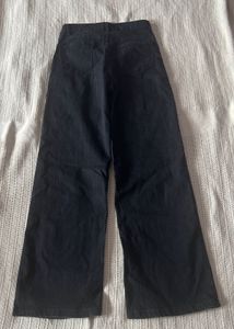 Black denim straight fit jeans