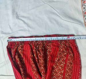 Red Floral Print Kurti