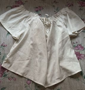 Off-Shoulder White Top