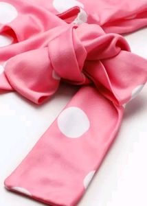 Pink One Shoulder Top.