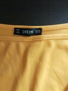 SHEIN Mustard Cord Set