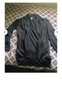 Black Open Front Cardigan