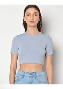 Open back crop top