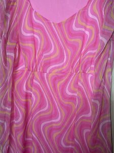 Pink Patterned Dress
