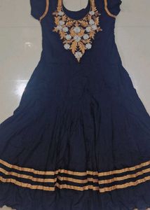 Embroidered ethnic gowns set of 2