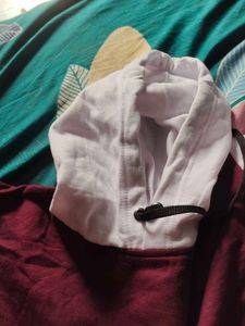 Maroon &amp; White Hoodie Condition Brand New