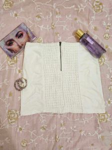 SASSAFRAS White Mini Skirt